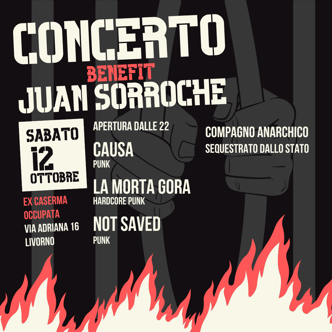 Livorno: concerto benefit per Juan Sorroche